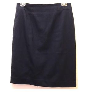 Blue pencil skirt